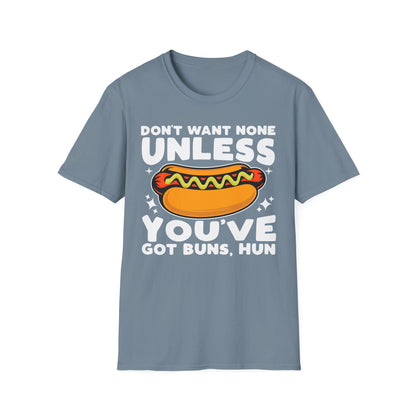 Funny Foodie Unisex T-Shirt - Hot Dog Buns Humor