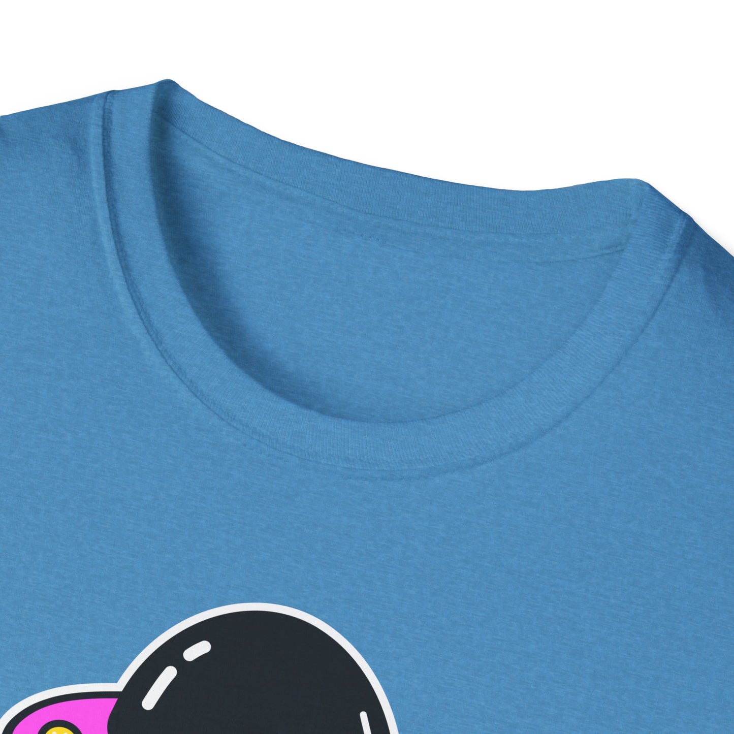 UFO Alien Smile Graphic T-Shirt | Fun Unisex Softstyle Tee for Casual Wear