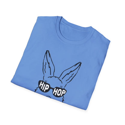 Hip Hop Bunny Graphic T-Shirt - Unisex Softstyle Tee for Music Lovers