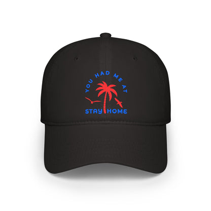 Stay Home Palm Tree Baseball Cap - Casual Summer Hat