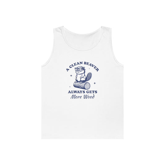 Funny Beaver Graphic Tank Top - Perfect for Summer Fun!