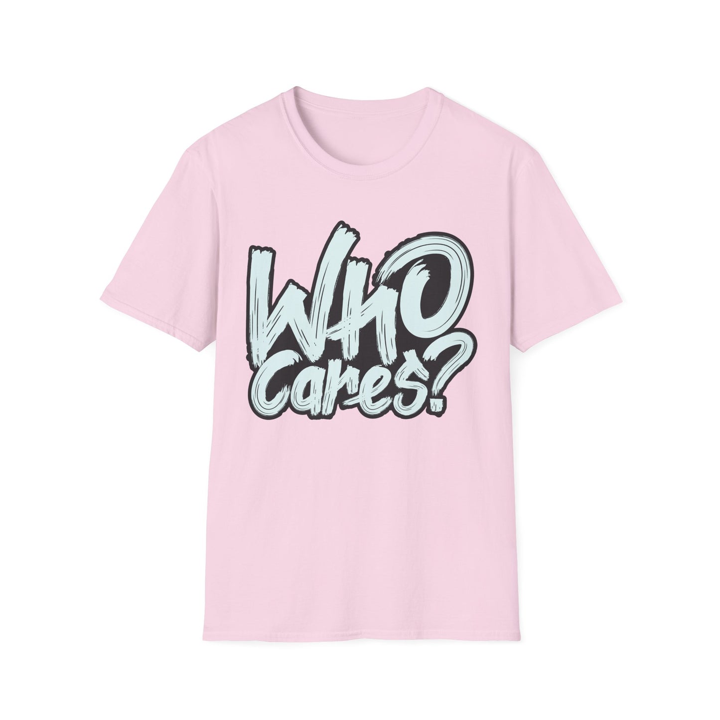 Unisex 'Who Cares?' Graphic T-Shirt - Fun & Casual Tee for Everyday Wear
