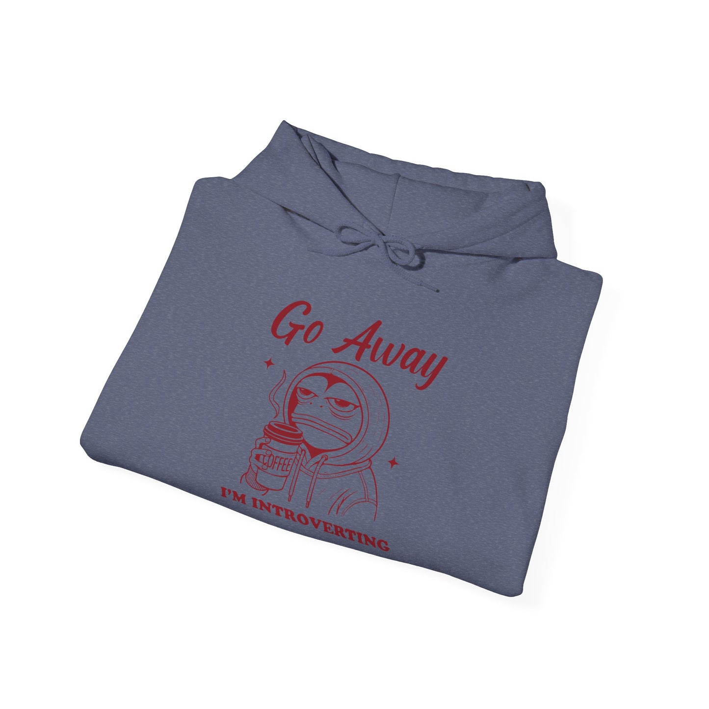 Introvert Hoodie - "Go Away, I'm Introverting" Heavy Blend Sweatshirt