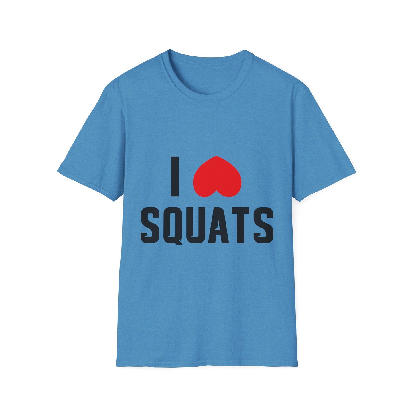 I Love Squats Unisex Softstyle T-Shirt - Perfect for Fitness Enthusiasts