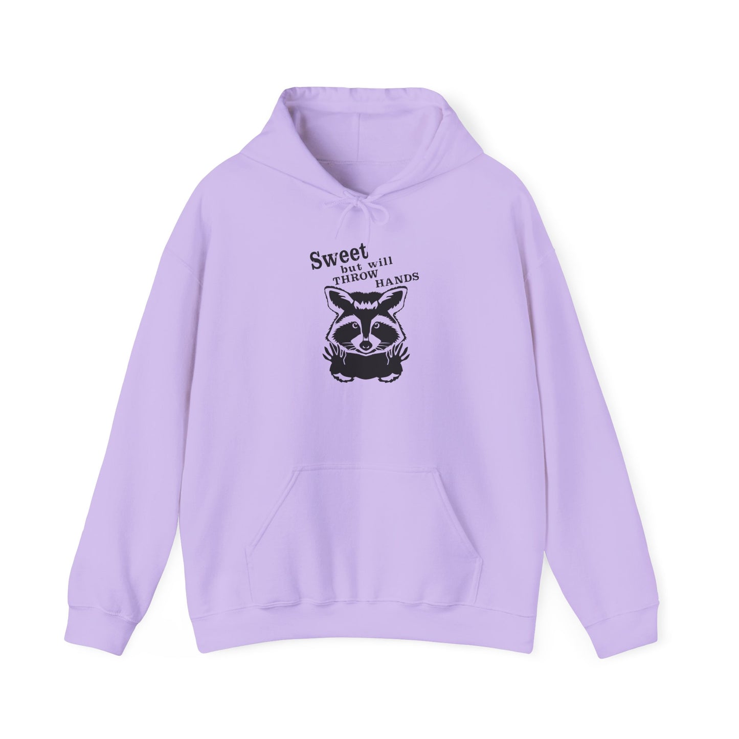 Sweet Raccoon Unisex Hooded Sweatshirt - Cozy & Playful Design