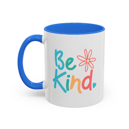 Be Kind Colorful Coffee Mug - Motivational Drinkware for Positivity & Kindness