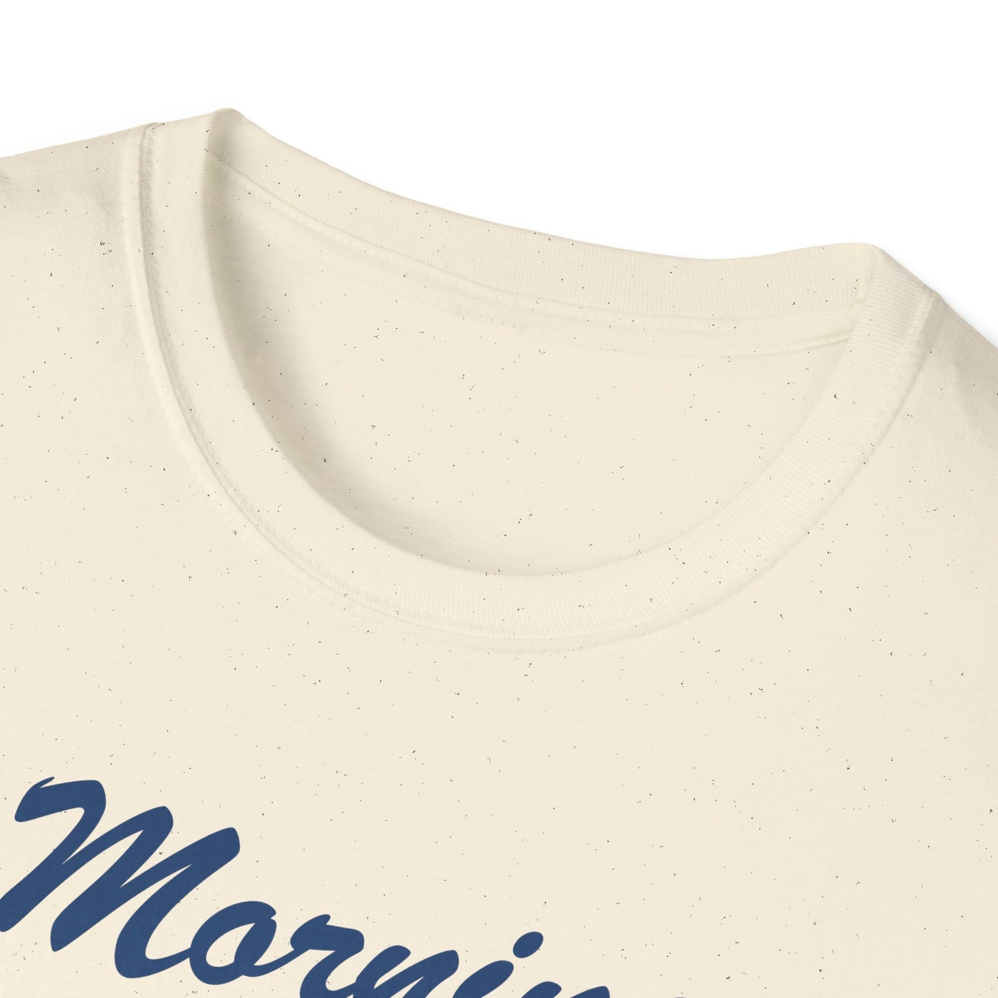 Funny Morning Wood Unisex T-Shirt - Softstyle Graphic Tee for Nature Lovers