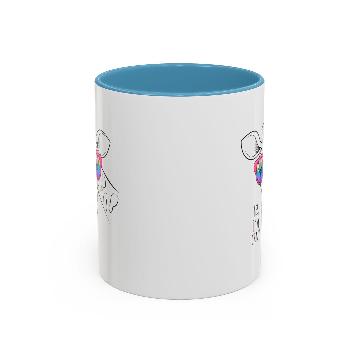Funny Giraffe Coffee Mug - "Yes, I'm Crazy" - Perfect Gift for Animal Lovers