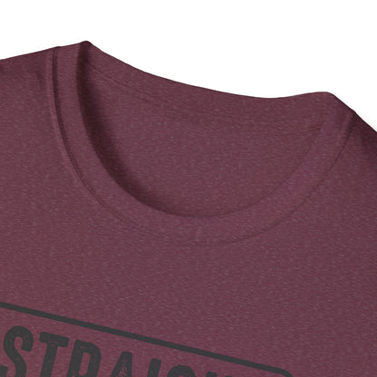 Straight Outta Money Unisex Softstyle T-Shirt | Funny Casual Tee for Budgeting Enthusiasts