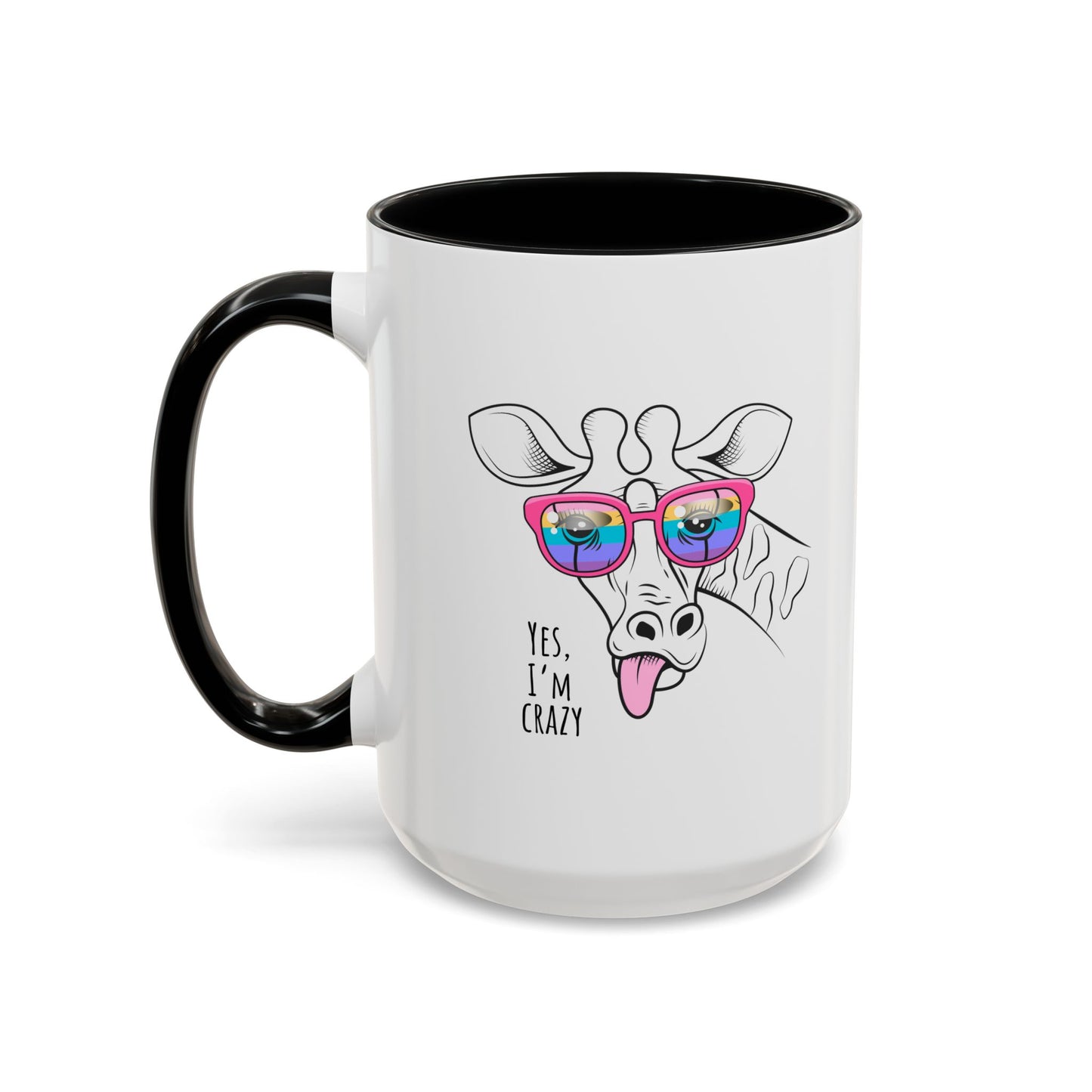 Funny Giraffe Coffee Mug - "Yes, I'm Crazy" - Perfect Gift for Animal Lovers