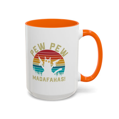 Fun Pew Pew Coffee Mug - 11 & 15oz - Perfect for Cat Lovers