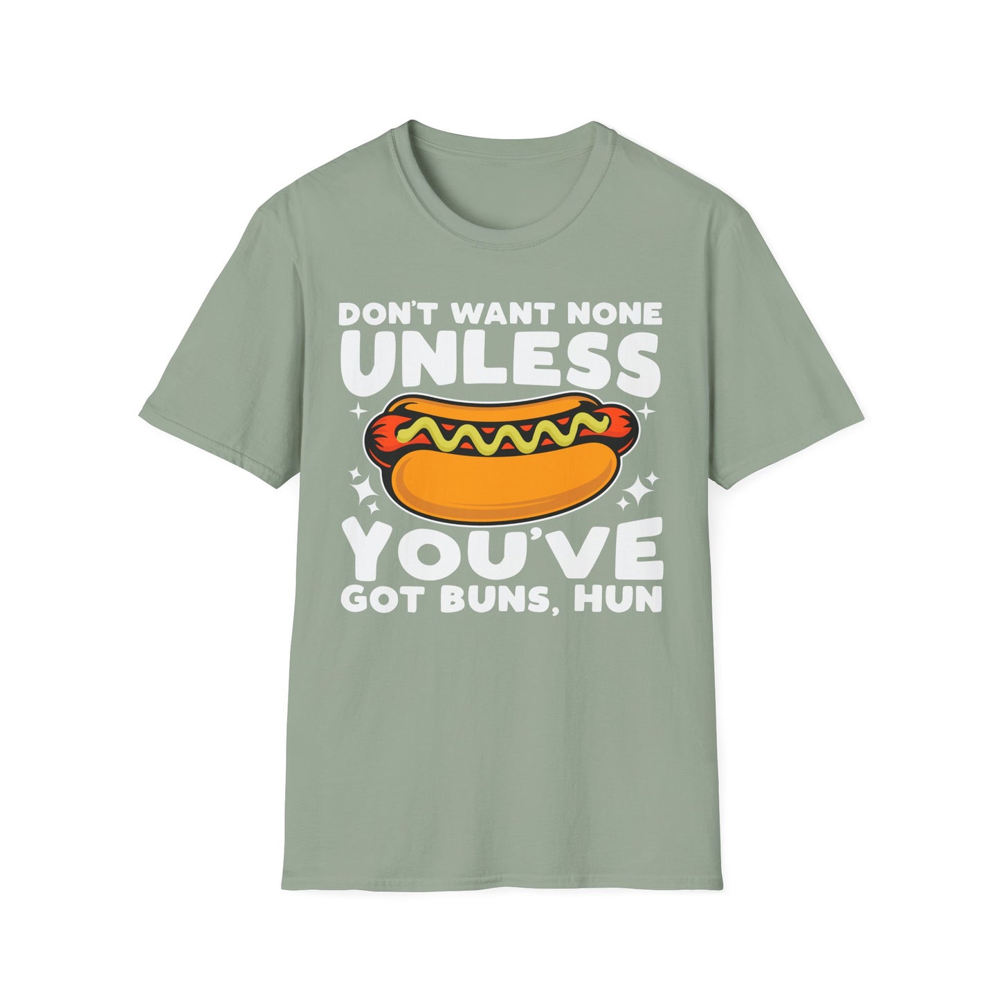 Funny Foodie Unisex T-Shirt - Hot Dog Buns Humor