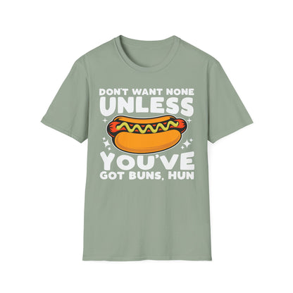 Funny Foodie Unisex T-Shirt - Hot Dog Buns Humor