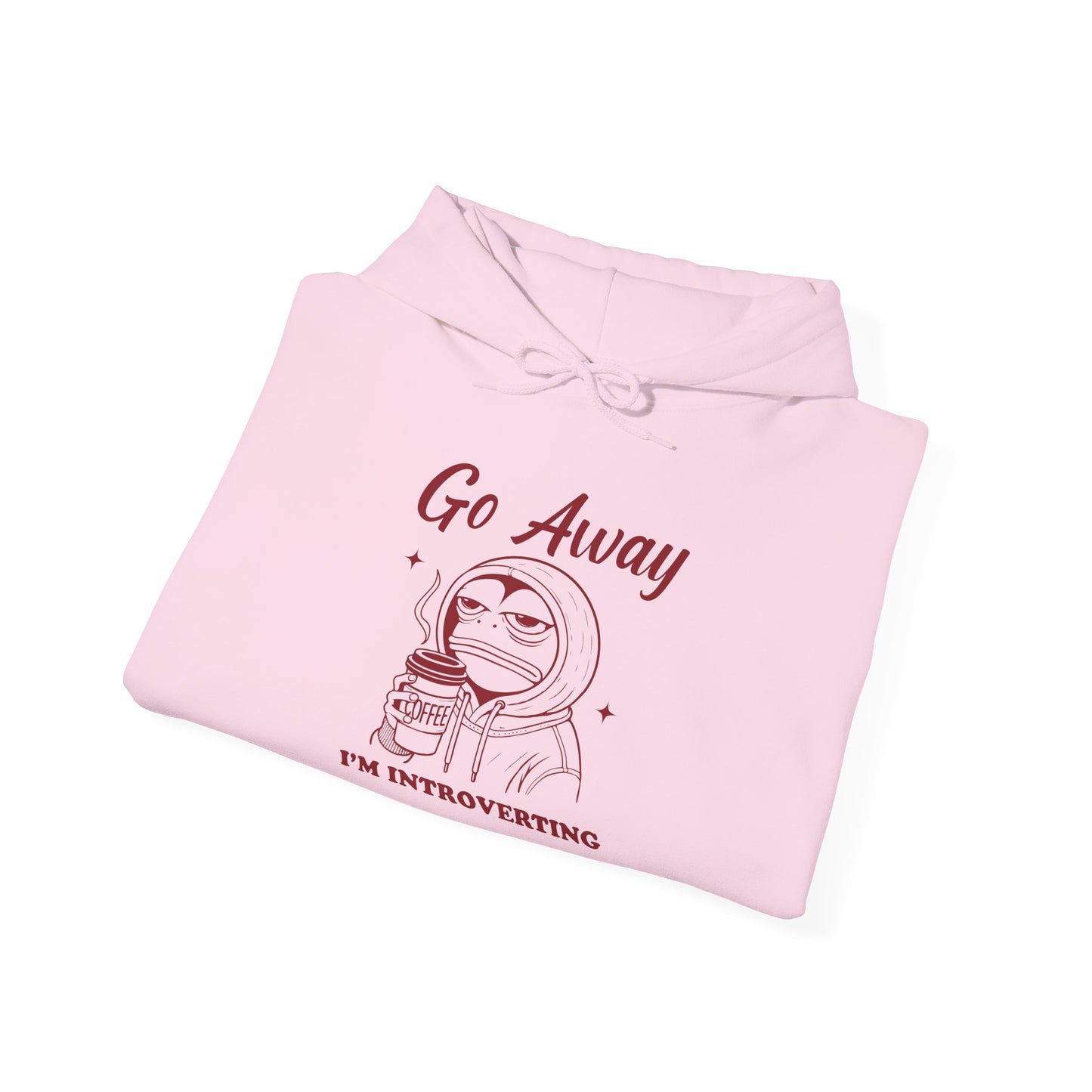 Introvert Hoodie - "Go Away, I'm Introverting" Heavy Blend Sweatshirt