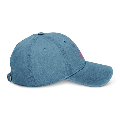 Cool Embroidered Denim Hat for Your Squad, Trendy Cap Gift for Friends, Stylish Summer Accessory, Casual Outfit Addition