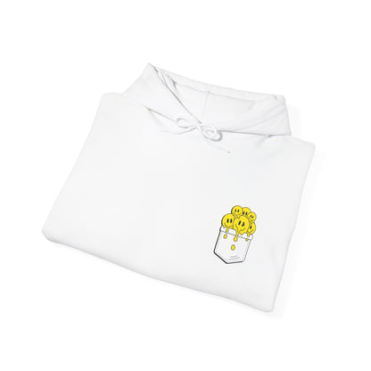 Smiley Face Pocket Hooded Sweatshirt for All Seasons