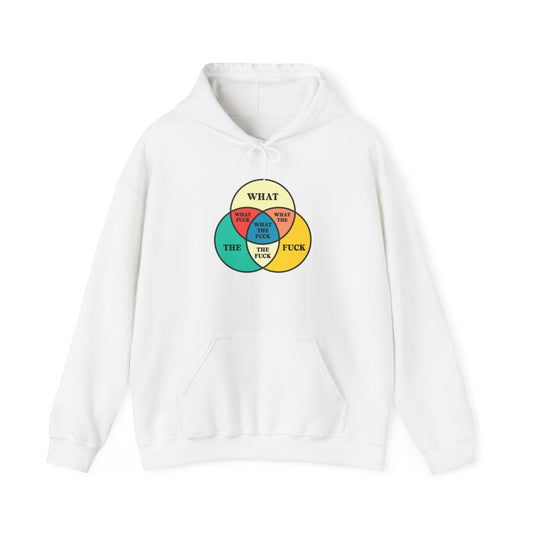 Funny Venn Diagram Hoodie - Unisex Heavy Blend™ - What The F*** Design