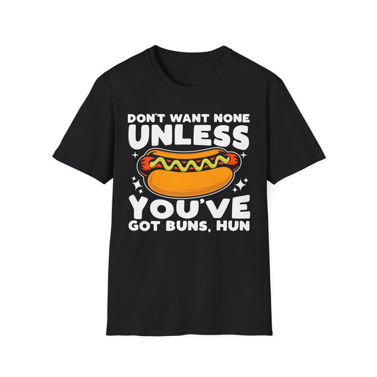 Funny Foodie Unisex T-Shirt - Hot Dog Buns Humor