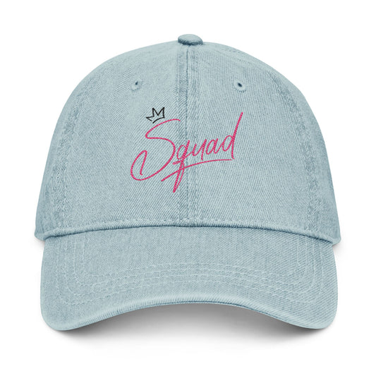 Cool Embroidered Denim Hat for Your Squad, Trendy Cap Gift for Friends, Stylish Summer Accessory, Casual Outfit Addition