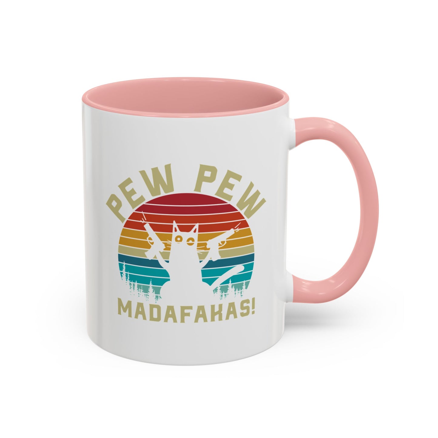 Fun Pew Pew Coffee Mug - 11 & 15oz - Perfect for Cat Lovers