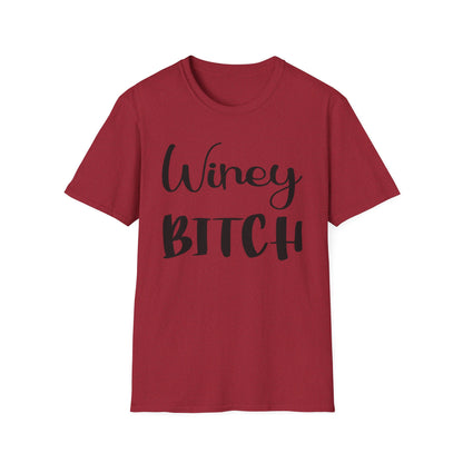 Winey Bitch Unisex Softstyle T-Shirt - Perfect for Wine Lovers & Fun Gatherings