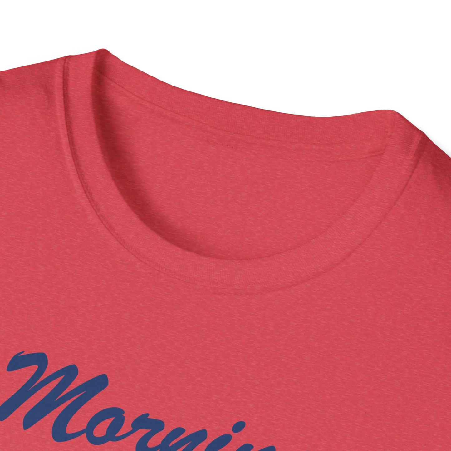 Funny Morning Wood Unisex T-Shirt - Softstyle Graphic Tee for Nature Lovers
