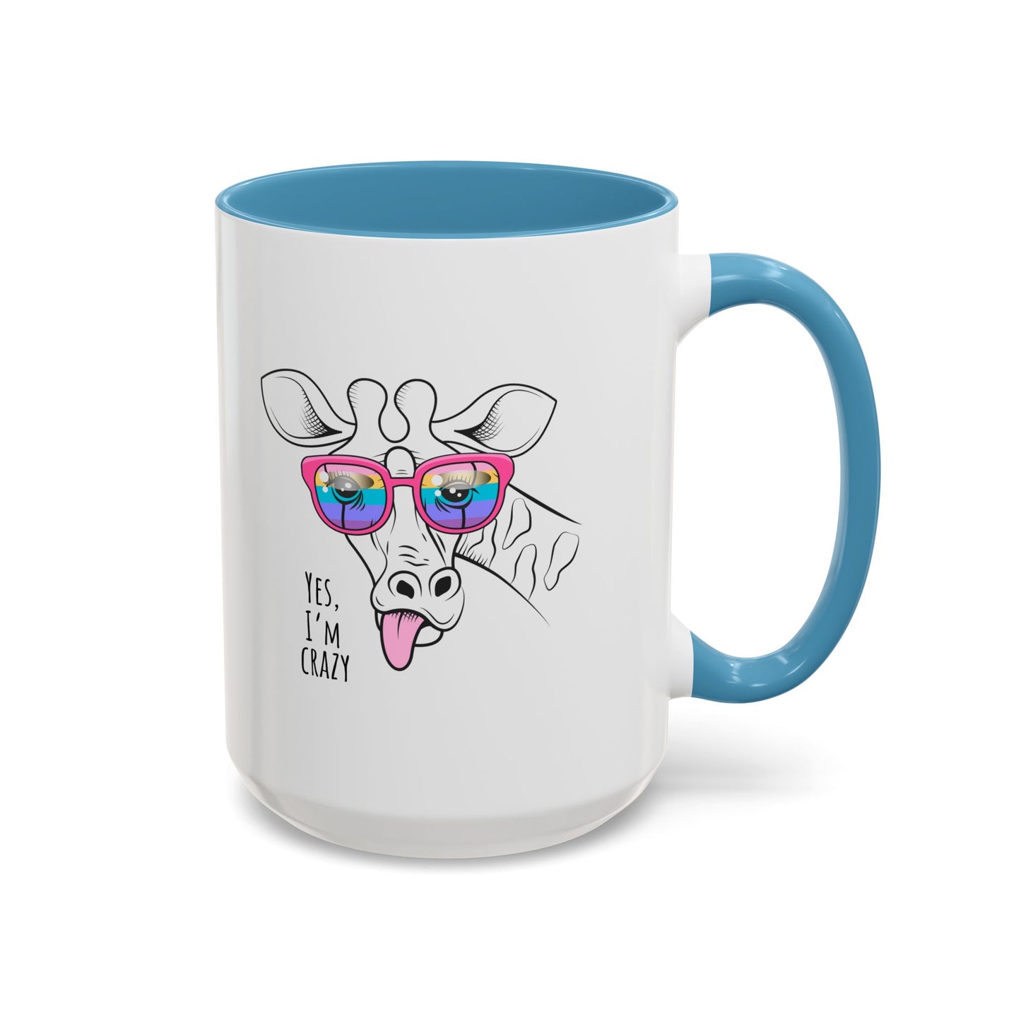 Funny Giraffe Coffee Mug - "Yes, I'm Crazy" - Perfect Gift for Animal Lovers