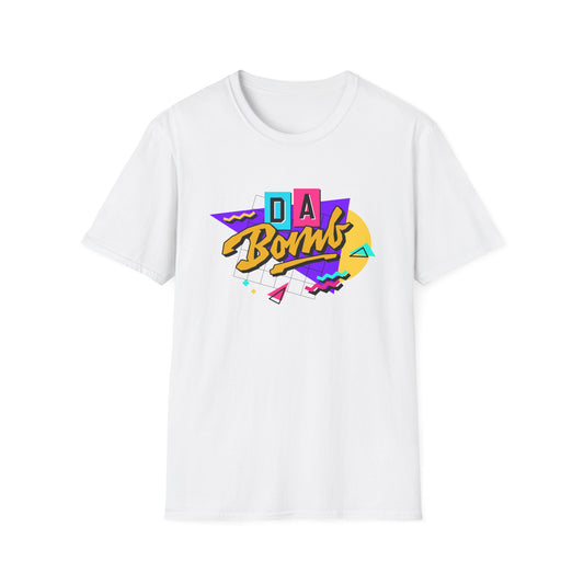 Retro 'DA Bomb' Unisex Softstyle T-Shirt - Fun Graphic Tee for Casual Style