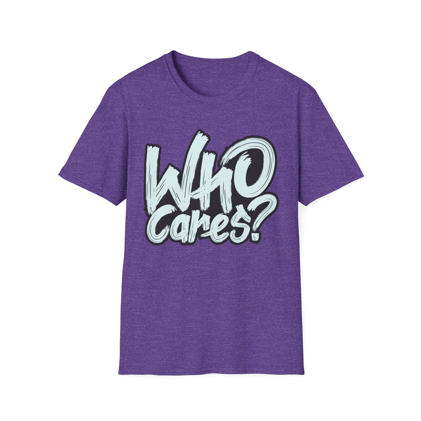 Unisex 'Who Cares?' Graphic T-Shirt - Fun & Casual Tee for Everyday Wear