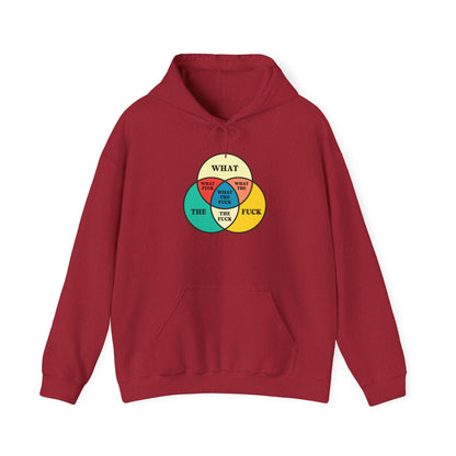 Funny Venn Diagram Hoodie - Unisex Heavy Blend™ - What The F*** Design