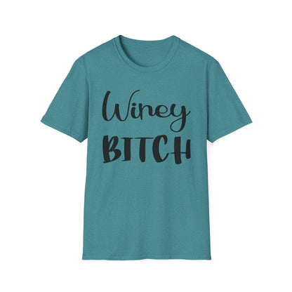 Winey Bitch Unisex Softstyle T-Shirt - Perfect for Wine Lovers & Fun Gatherings