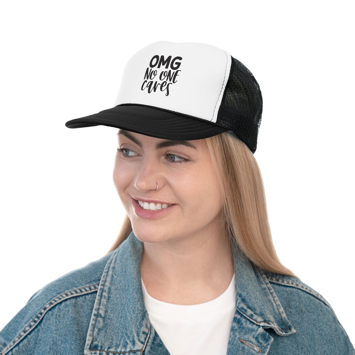 Funny OMG No One Cares Trucker Cap