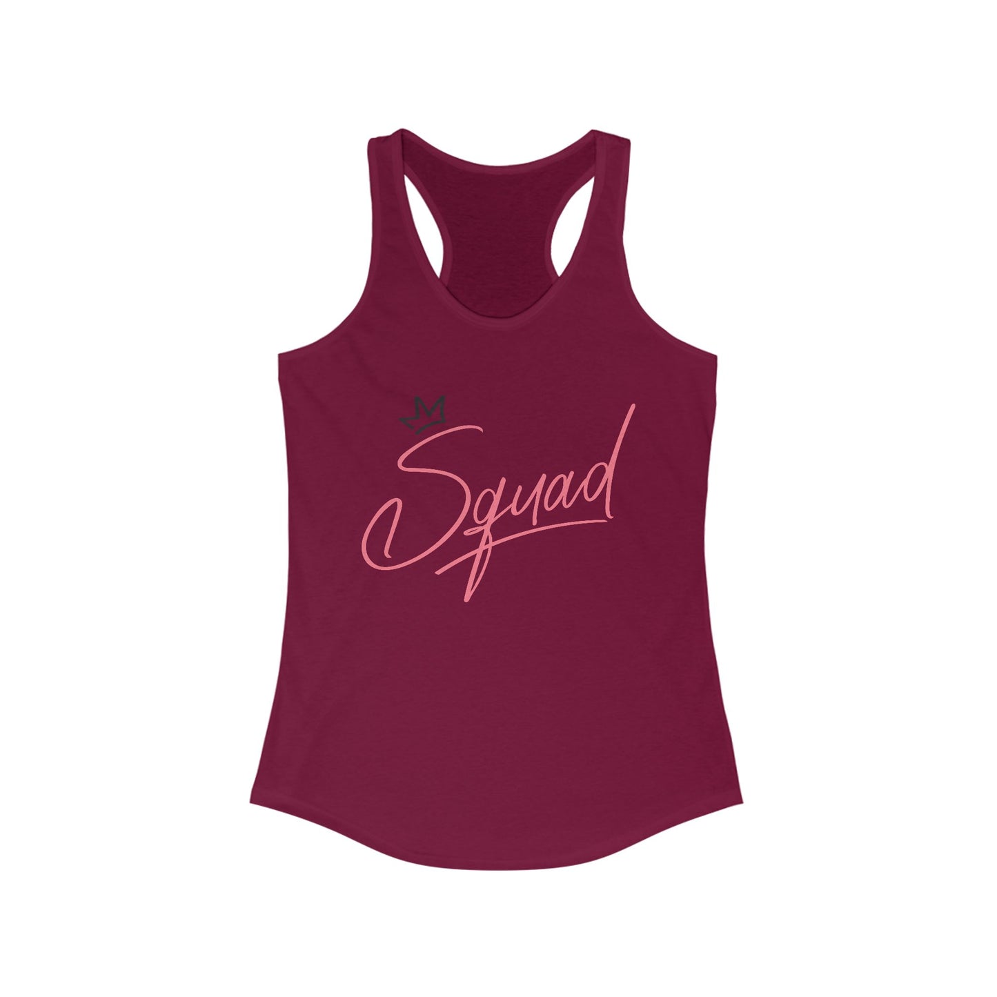 Women's Racerback Tank - Squad Design for Fitness and Team Spirit