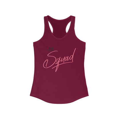 Women's Racerback Tank - Squad Design for Fitness and Team Spirit