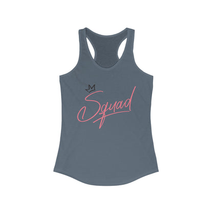 Women's Racerback Tank - Squad Design for Fitness and Team Spirit