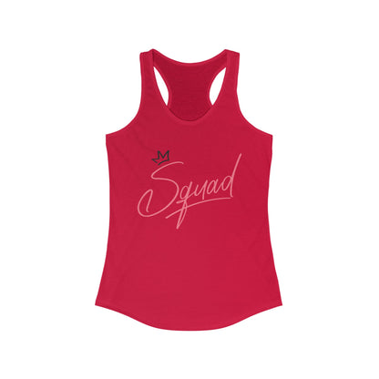 Women's Racerback Tank - Squad Design for Fitness and Team Spirit