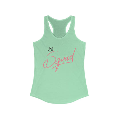 Women's Racerback Tank - Squad Design for Fitness and Team Spirit