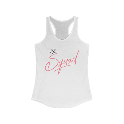 Women's Racerback Tank - Squad Design for Fitness and Team Spirit