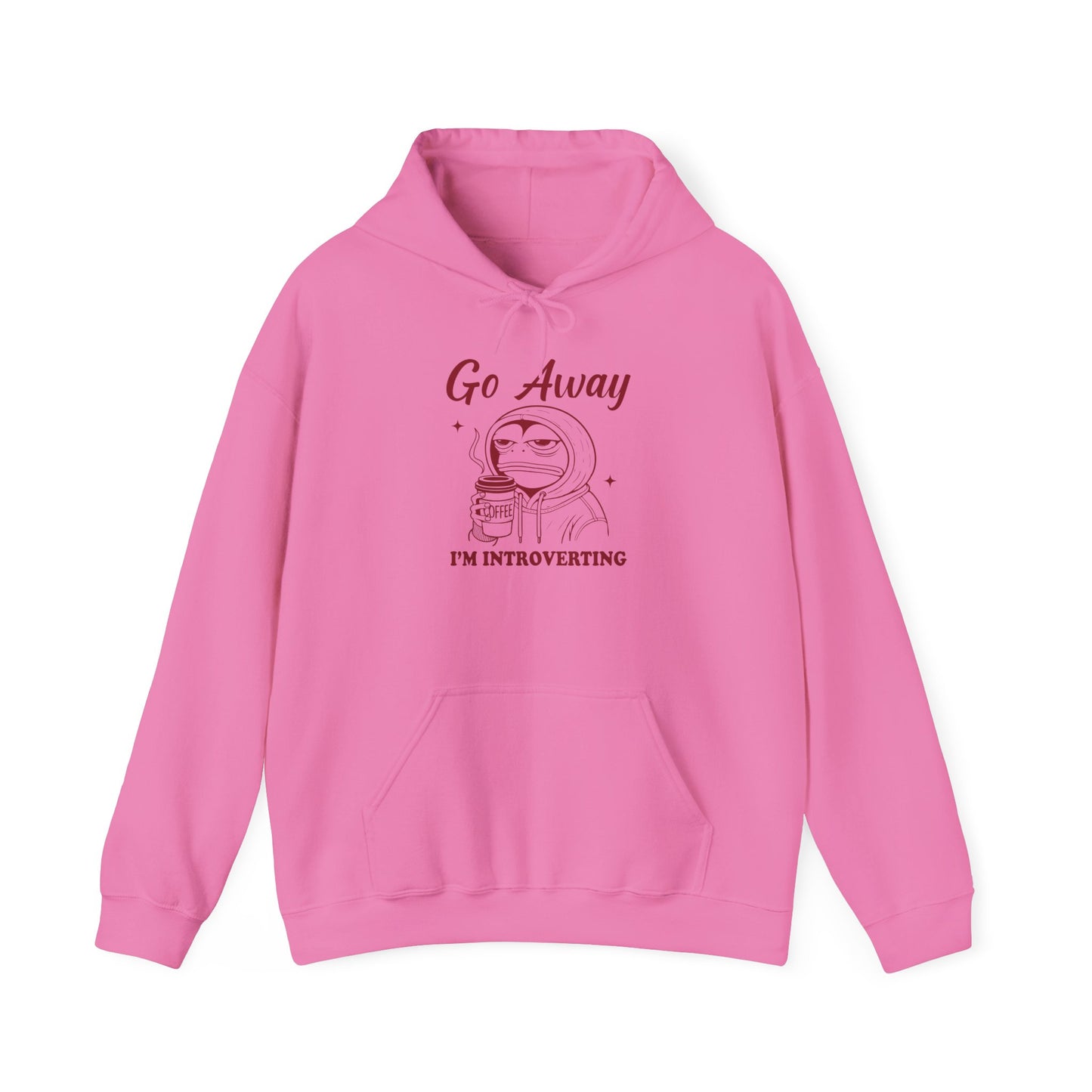 Introvert Hoodie - "Go Away, I'm Introverting" Heavy Blend Sweatshirt