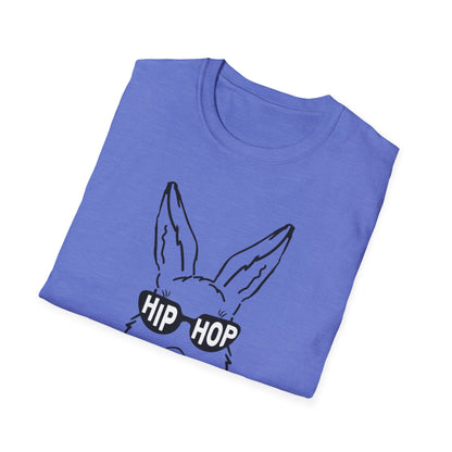 Hip Hop Bunny Graphic T-Shirt - Unisex Softstyle Tee for Music Lovers