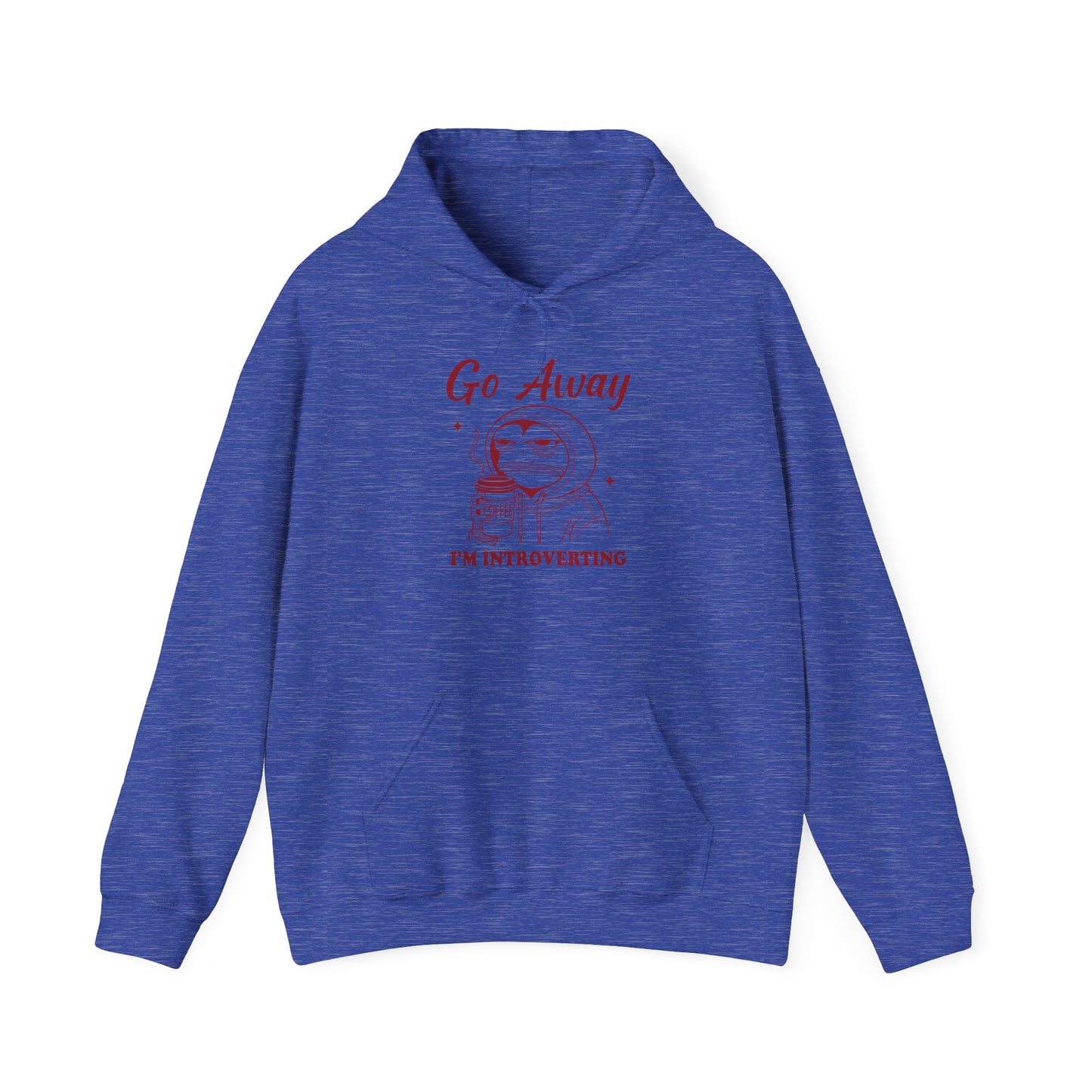 Introvert Hoodie - "Go Away, I'm Introverting" Heavy Blend Sweatshirt