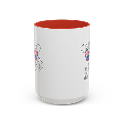 Funny Giraffe Coffee Mug - "Yes, I'm Crazy" - Perfect Gift for Animal Lovers