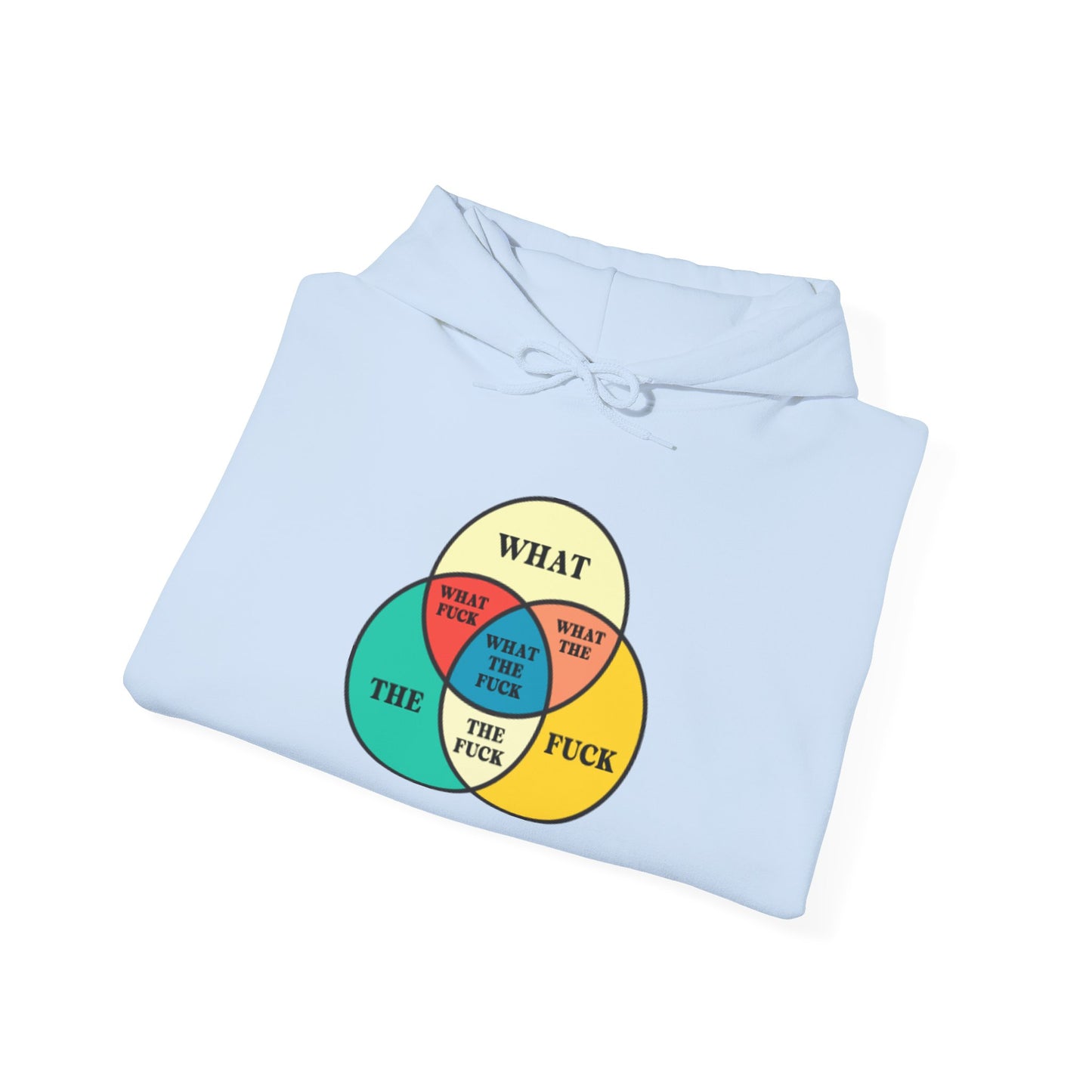 Funny Venn Diagram Hoodie - Unisex Heavy Blend™ - What The F*** Design