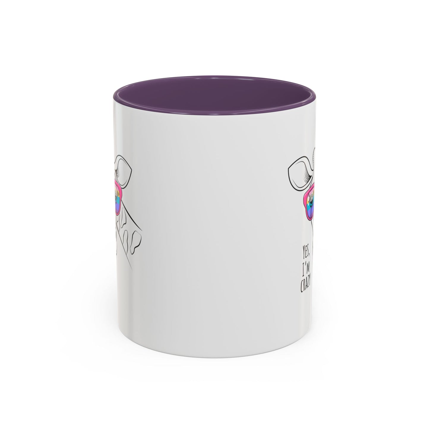 Funny Giraffe Coffee Mug - "Yes, I'm Crazy" - Perfect Gift for Animal Lovers