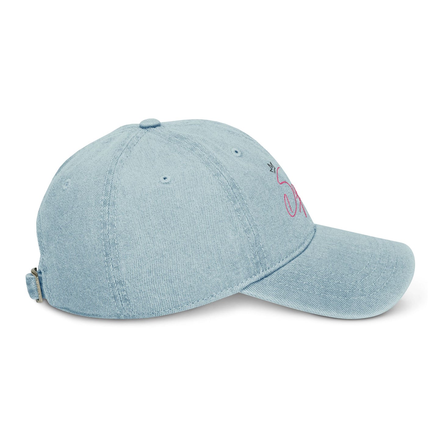 Cool Embroidered Denim Hat for Your Squad, Trendy Cap Gift for Friends, Stylish Summer Accessory, Casual Outfit Addition