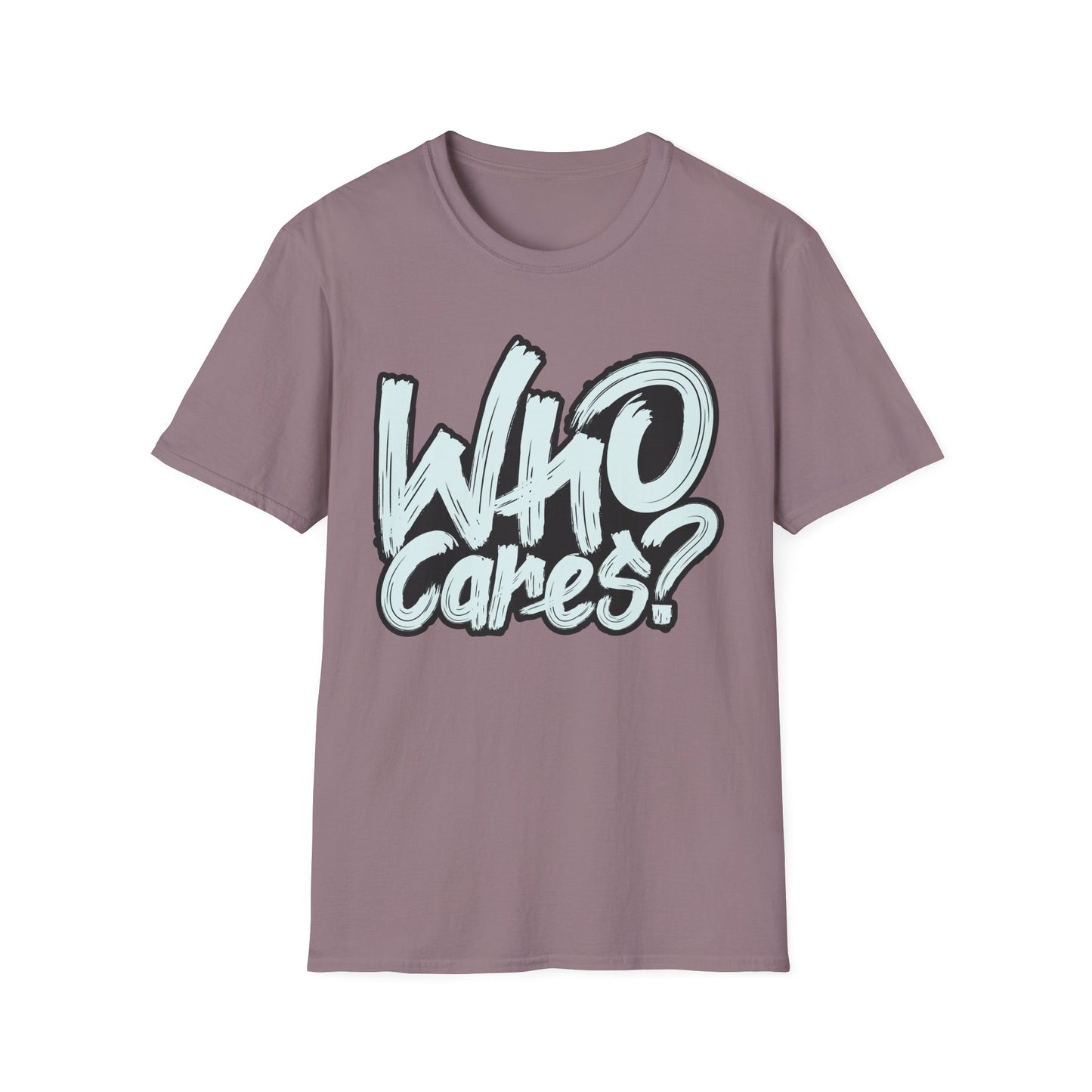 Unisex 'Who Cares?' Graphic T-Shirt - Fun & Casual Tee for Everyday Wear