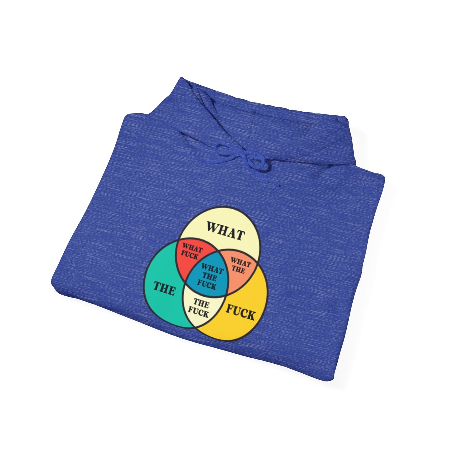 Funny Venn Diagram Hoodie - Unisex Heavy Blend™ - What The F*** Design