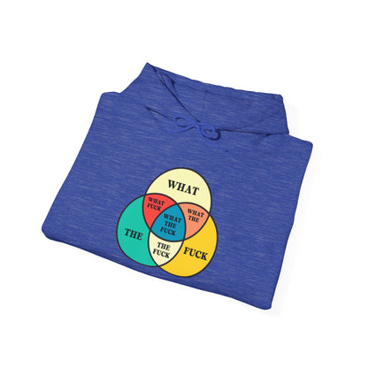 Funny Venn Diagram Hoodie - Unisex Heavy Blend™ - What The F*** Design