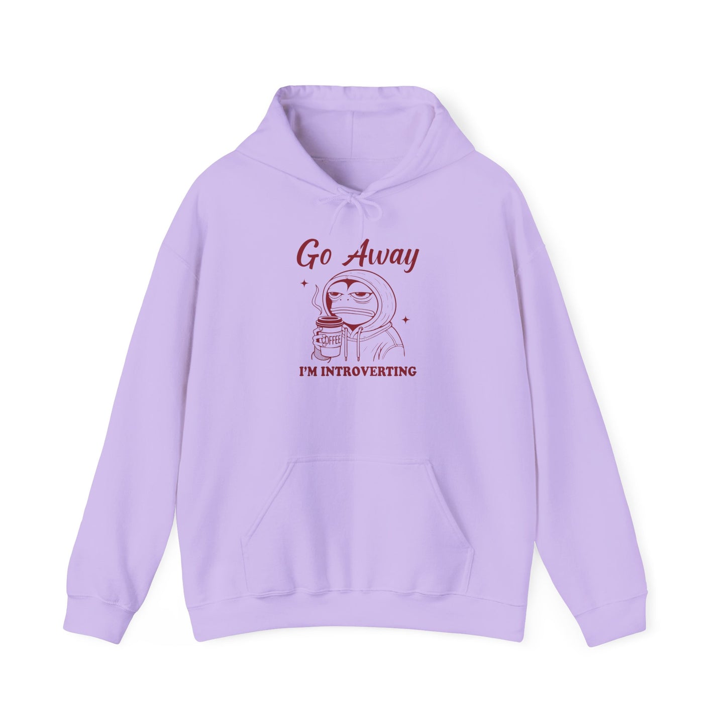 Introvert Hoodie - "Go Away, I'm Introverting" Heavy Blend Sweatshirt