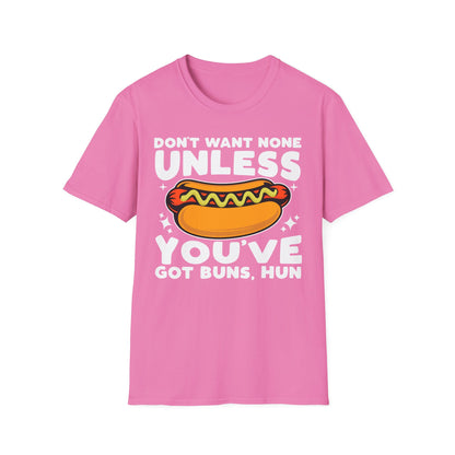 Funny Foodie Unisex T-Shirt - Hot Dog Buns Humor